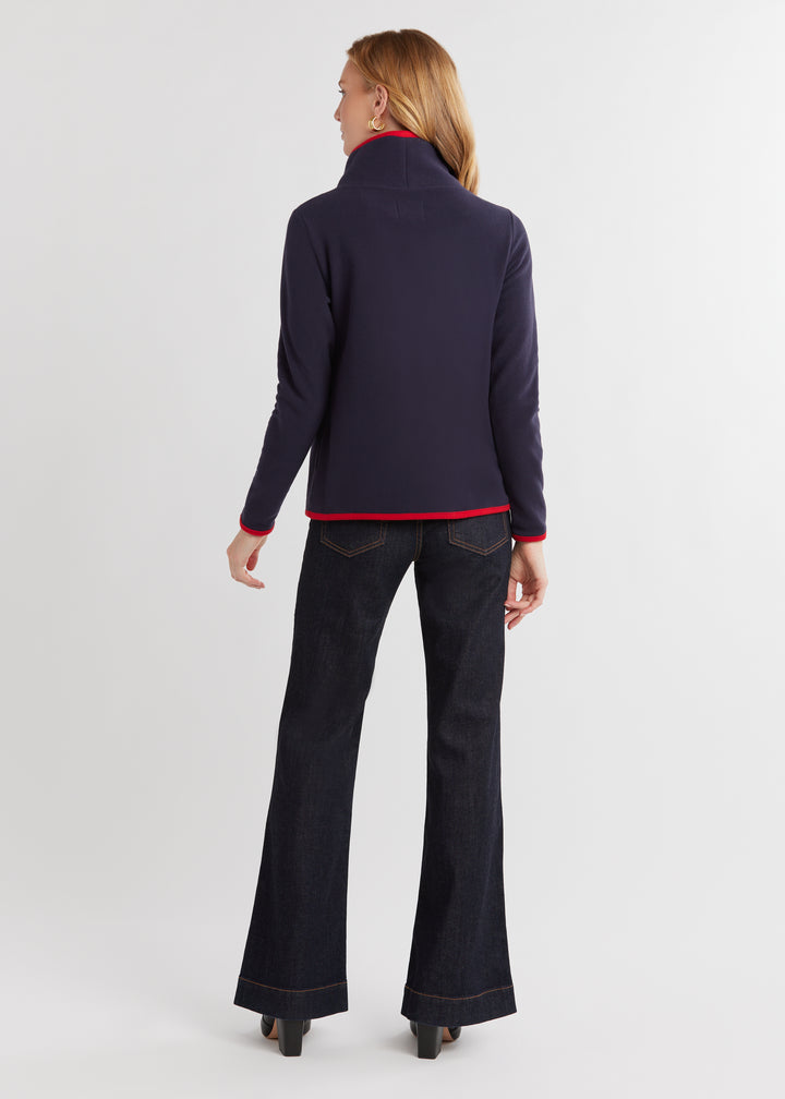 Park Slope with Tipping in Vello Fleece (Navy/Scarlet)