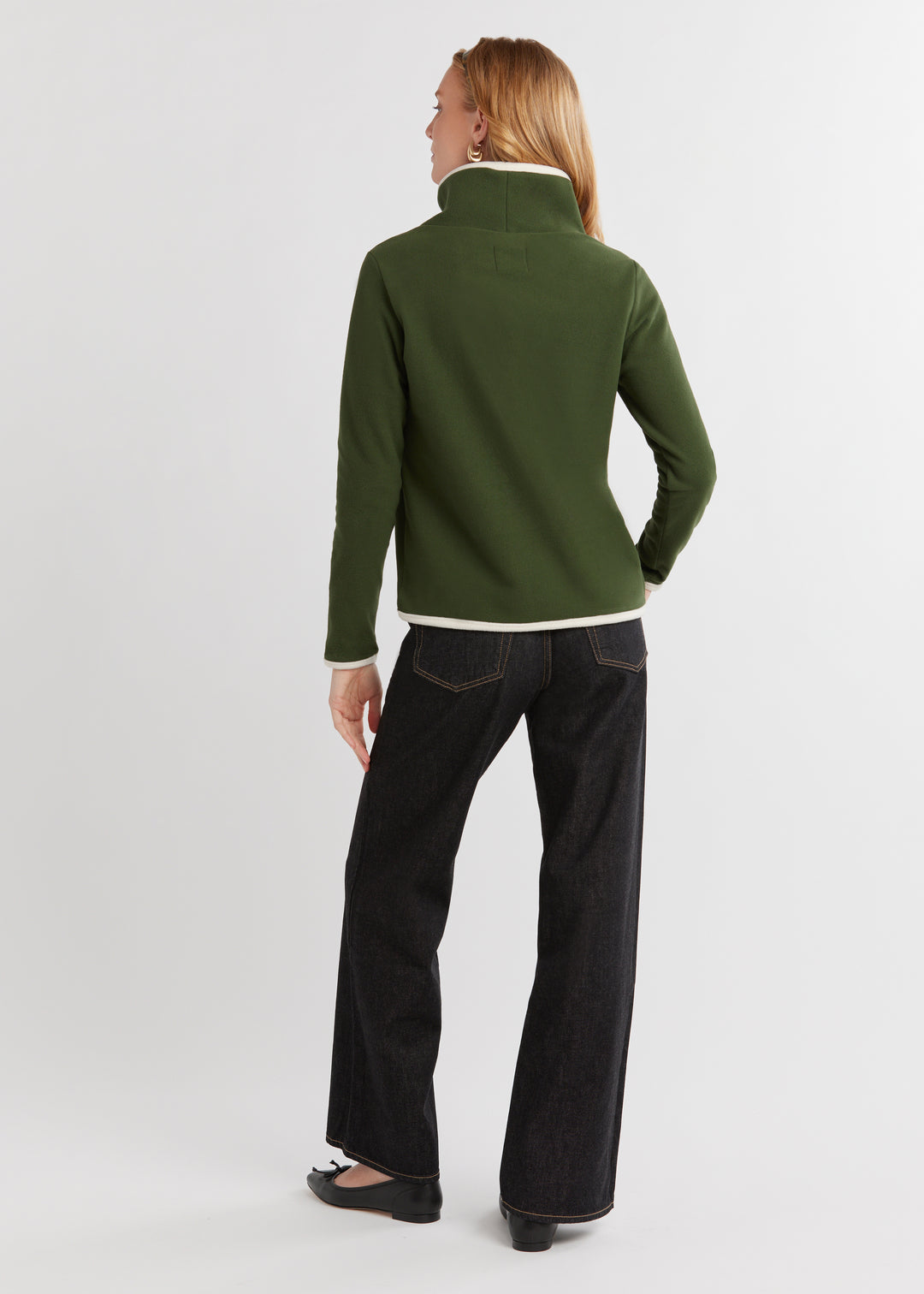 Park Slope with Tipping in Vello Fleece (Spruce/Cream)