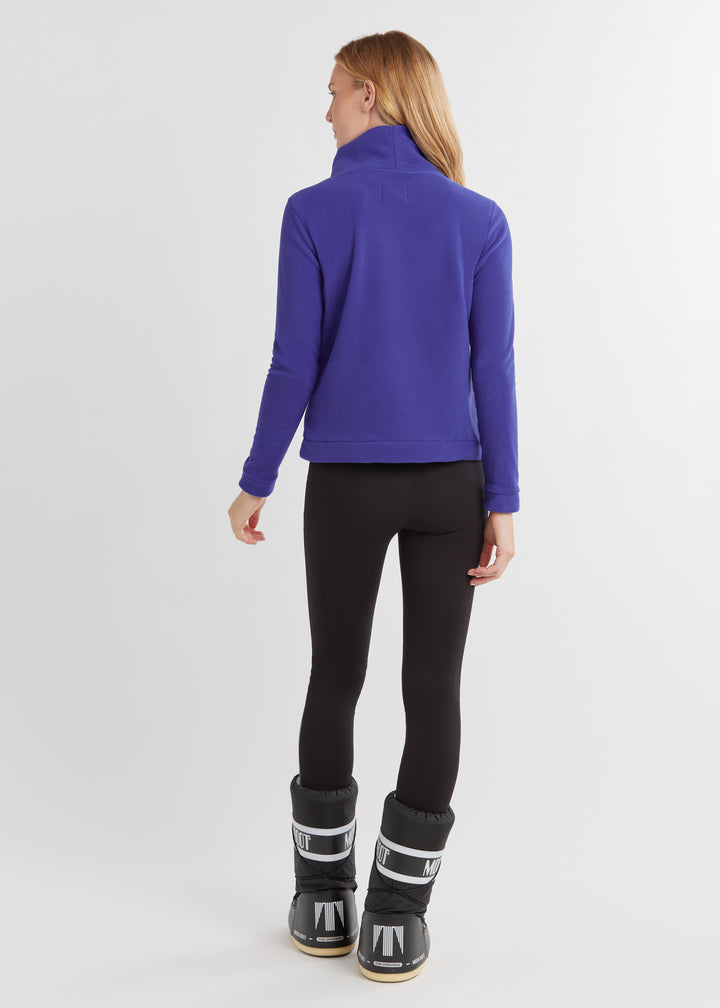 Park Slope Turtleneck in Vello Fleece (Cobalt)