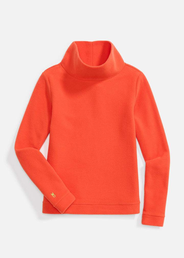 Park Slope Turtleneck in Vello Fleece (Paprika)