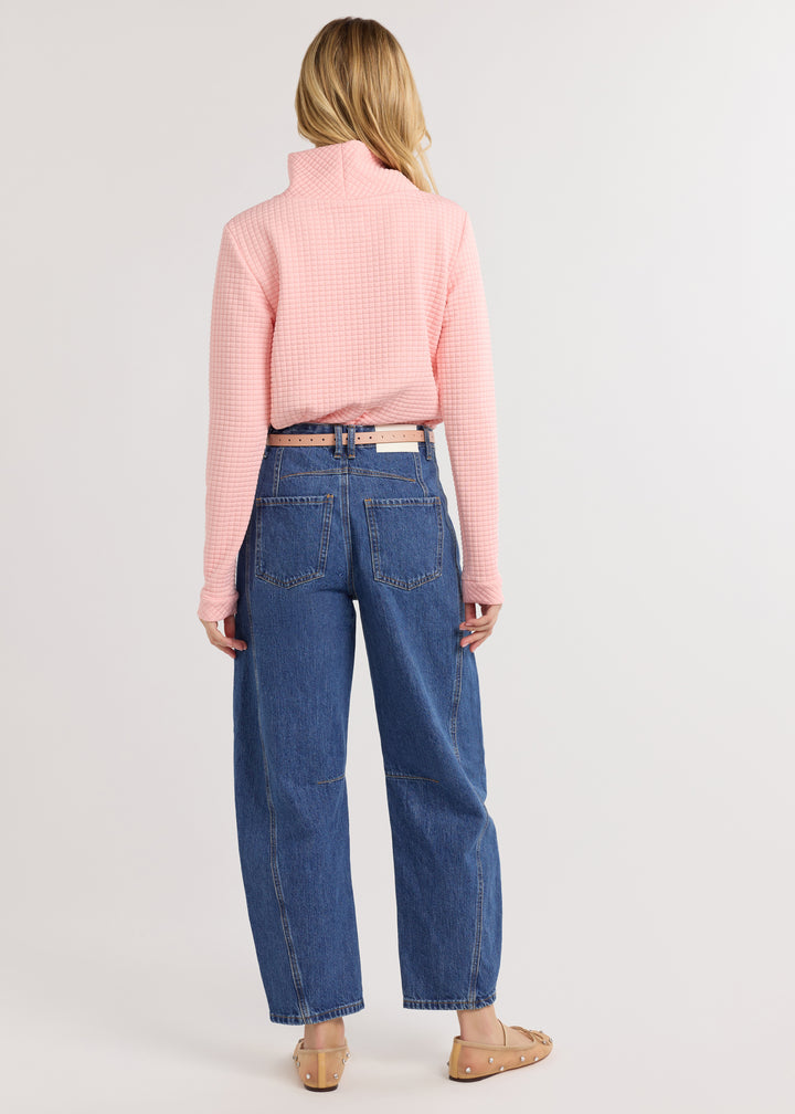 Park Slope Turtleneck in Waffle (First Blush)