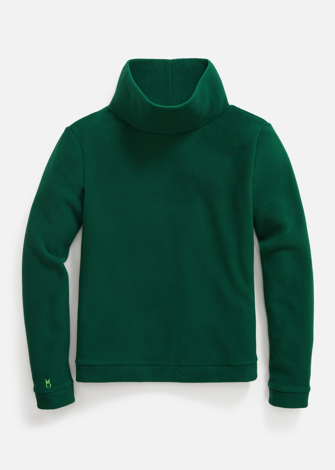 Park Slope Turtleneck in Vello Fleece (Emerald)