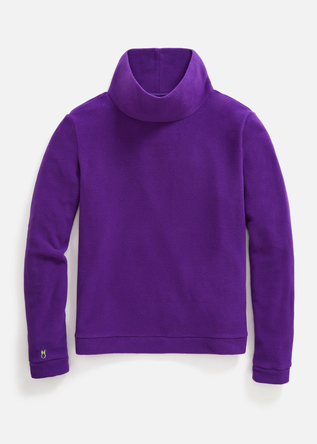 Park Slope Turtleneck in Vello Fleece (Purple)