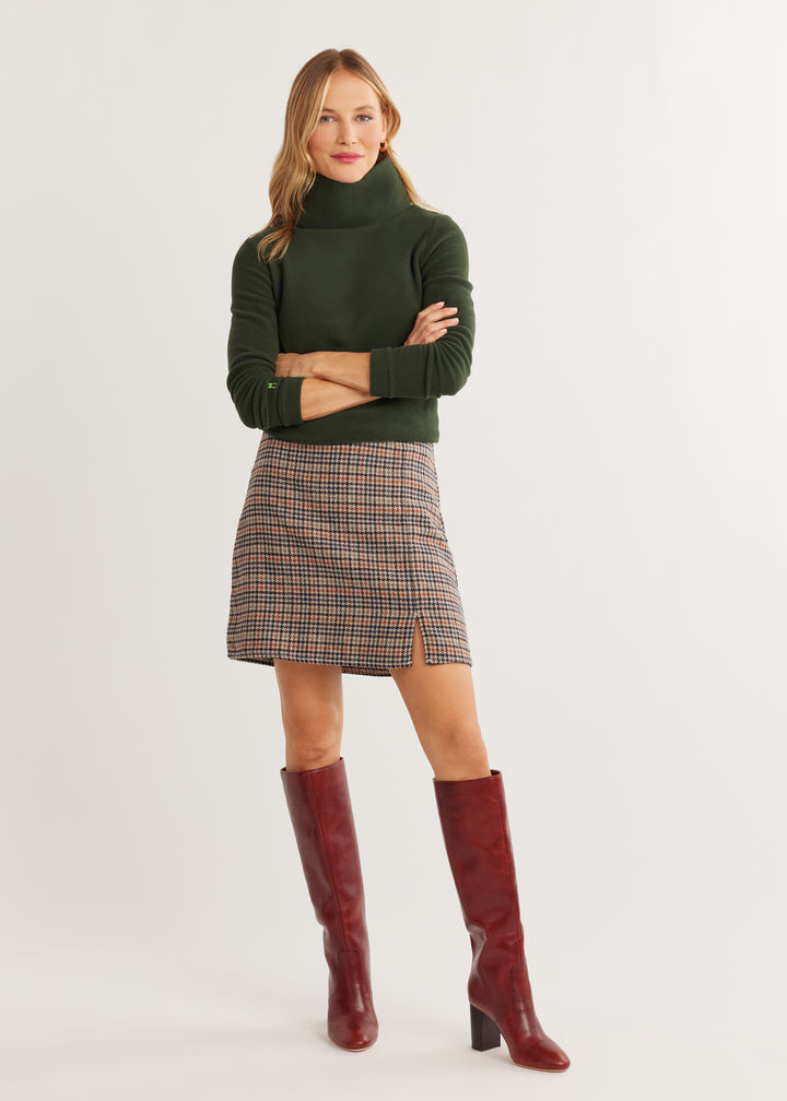 Park Slope Turtleneck in Vello Fleece (Spruce)