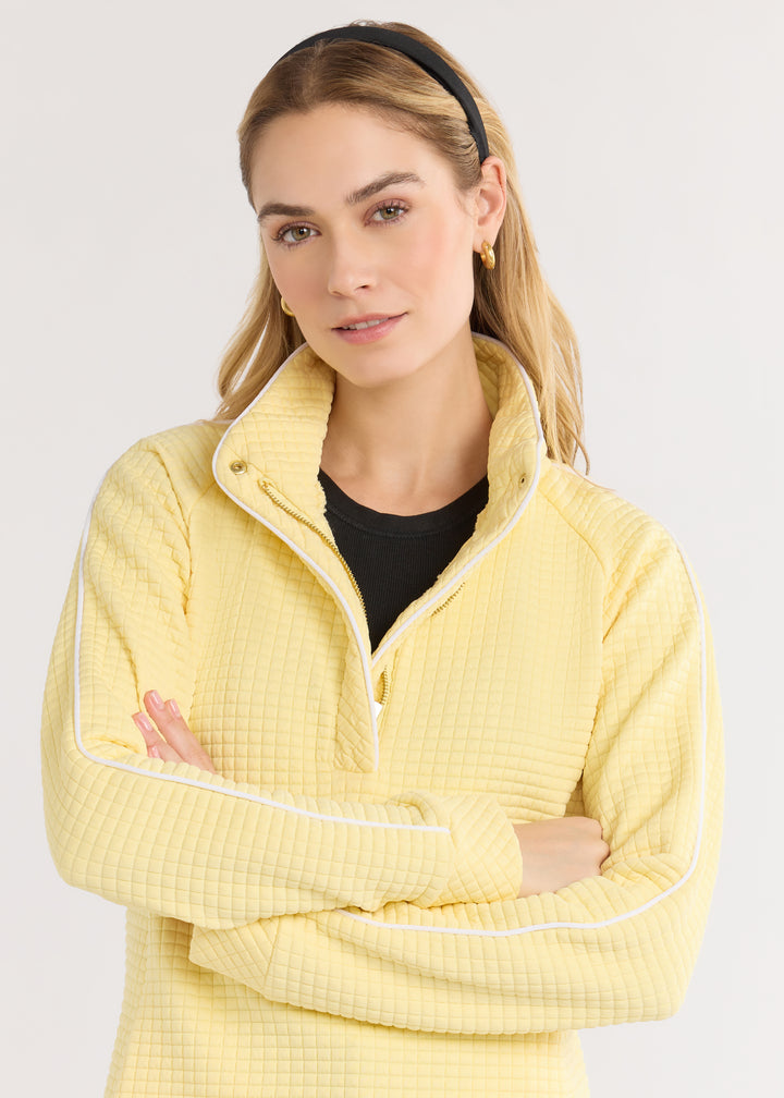 Pearl Pullover in Waffle (Lemon Meringue)