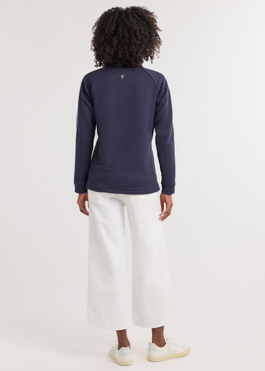 Pearl Pullover in Waffle (Navy)