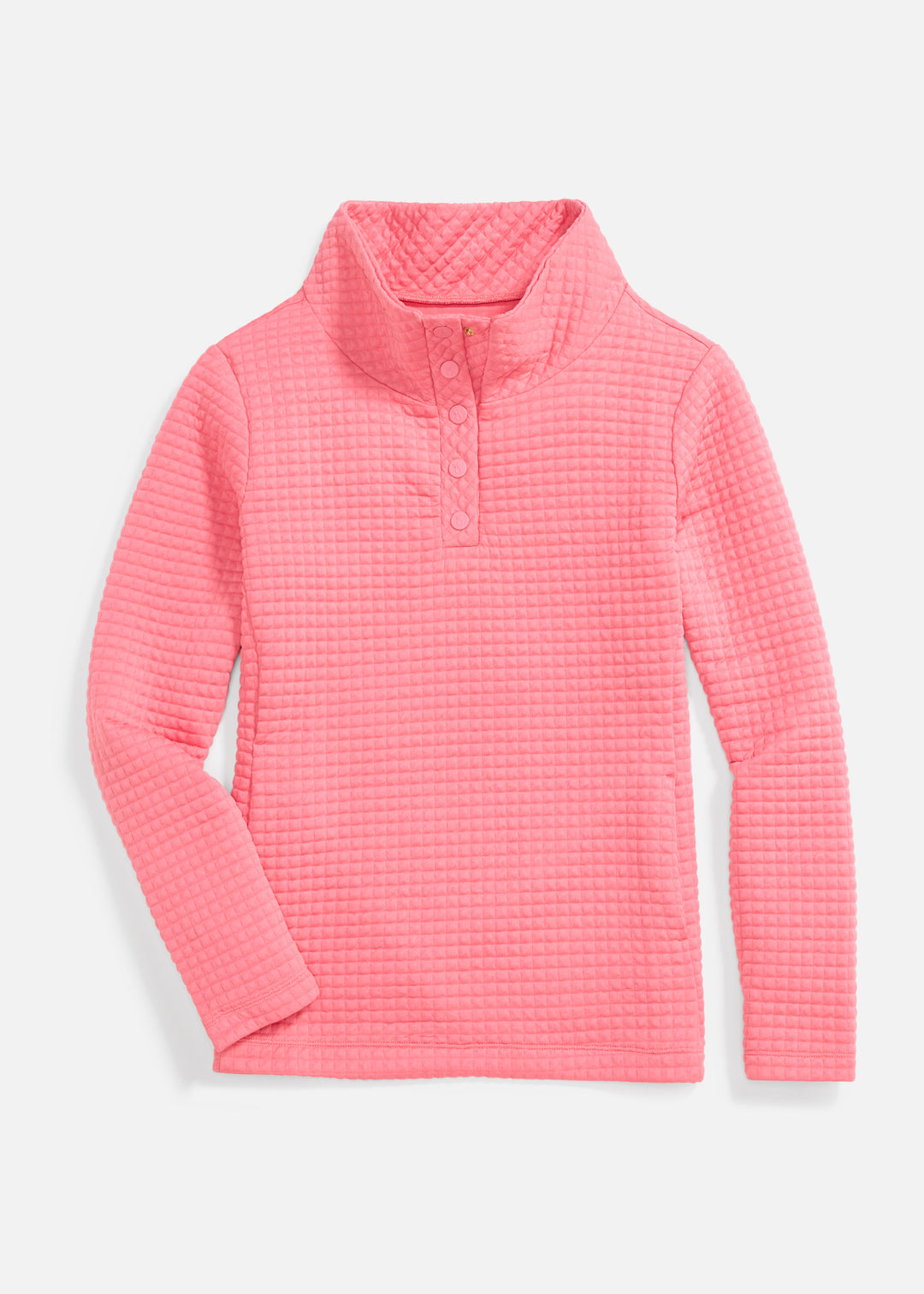 Perry Street Pullover in Waffle (Pink Lemonade)