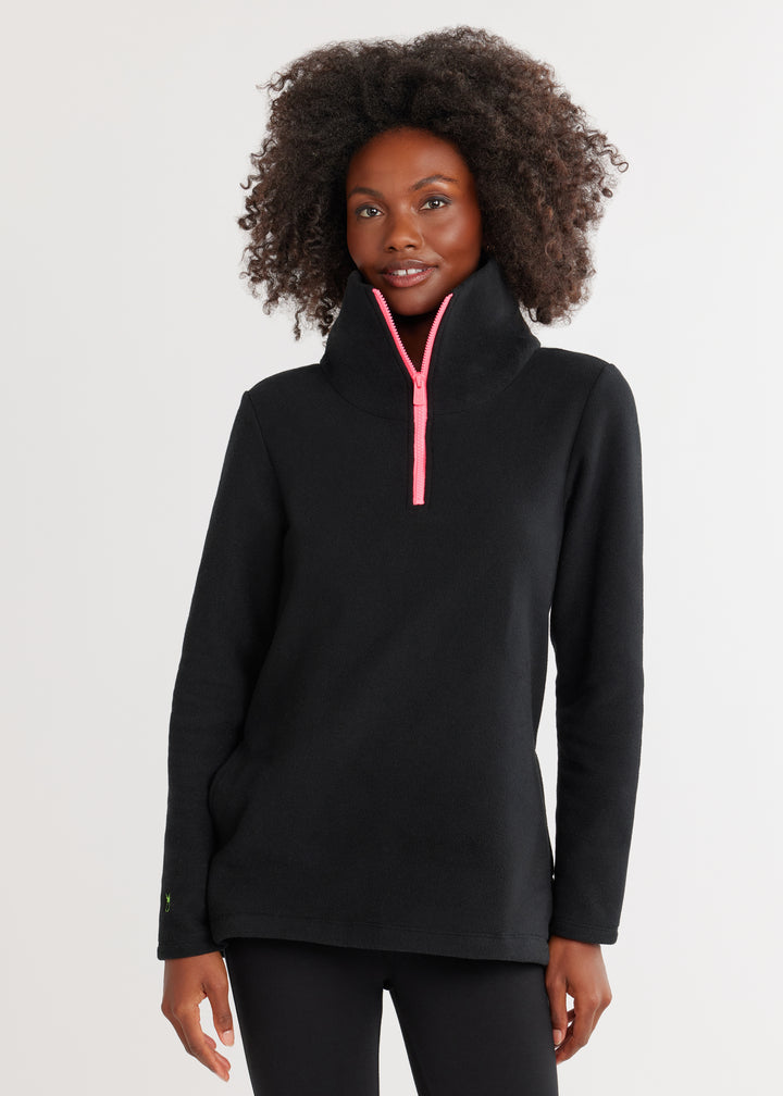 Prospect Pullover in Vello Fleece (Black)