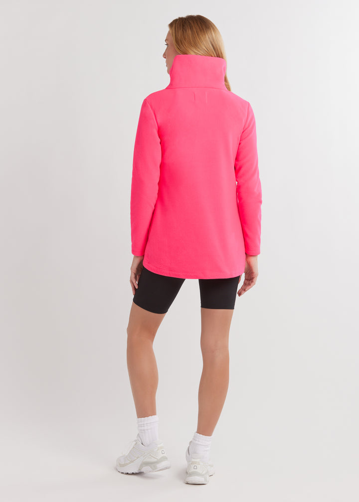 Prospect Pullover in Vello Fleece (Neon Pink)