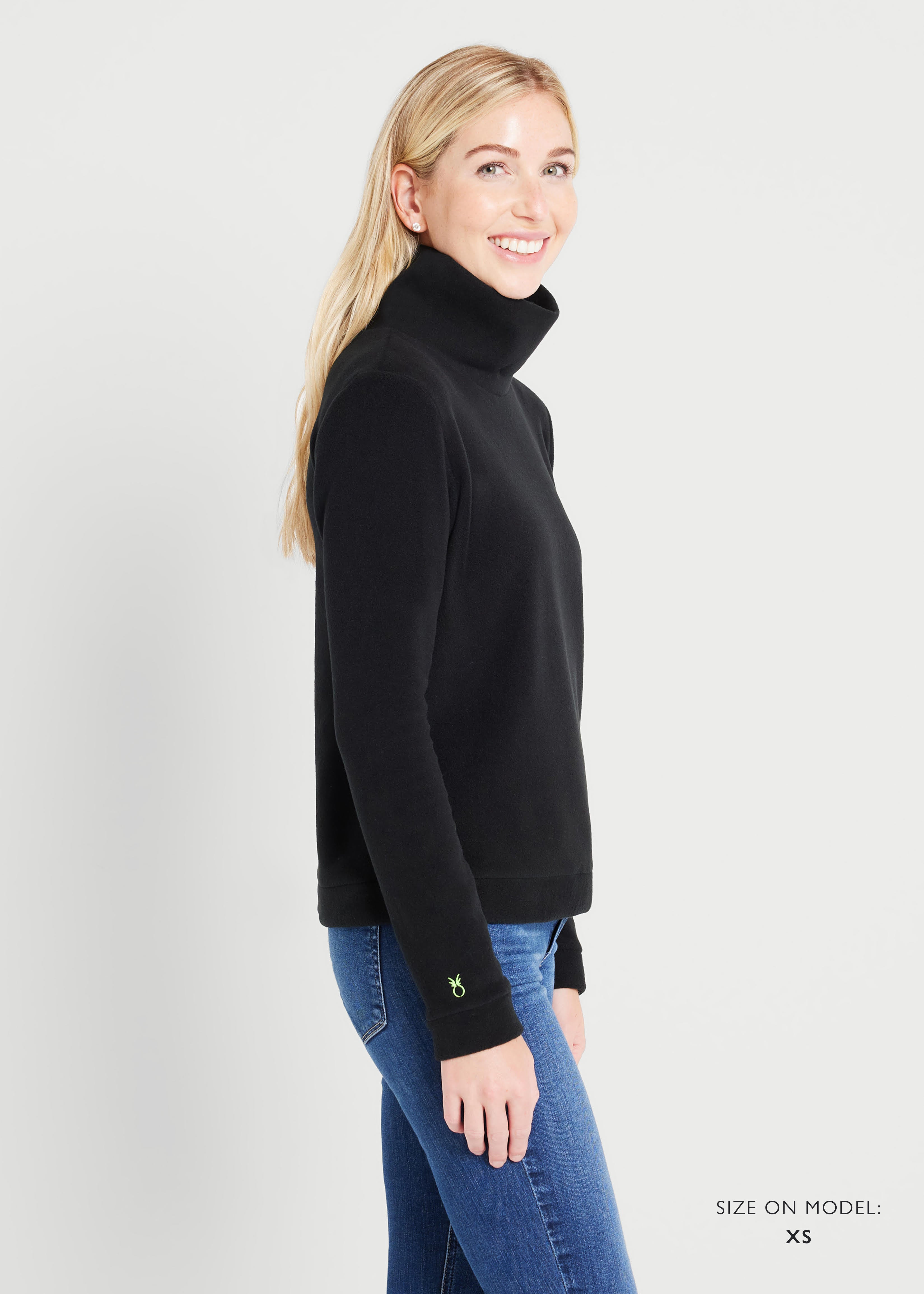 Ladies black turtleneck outlet sweater