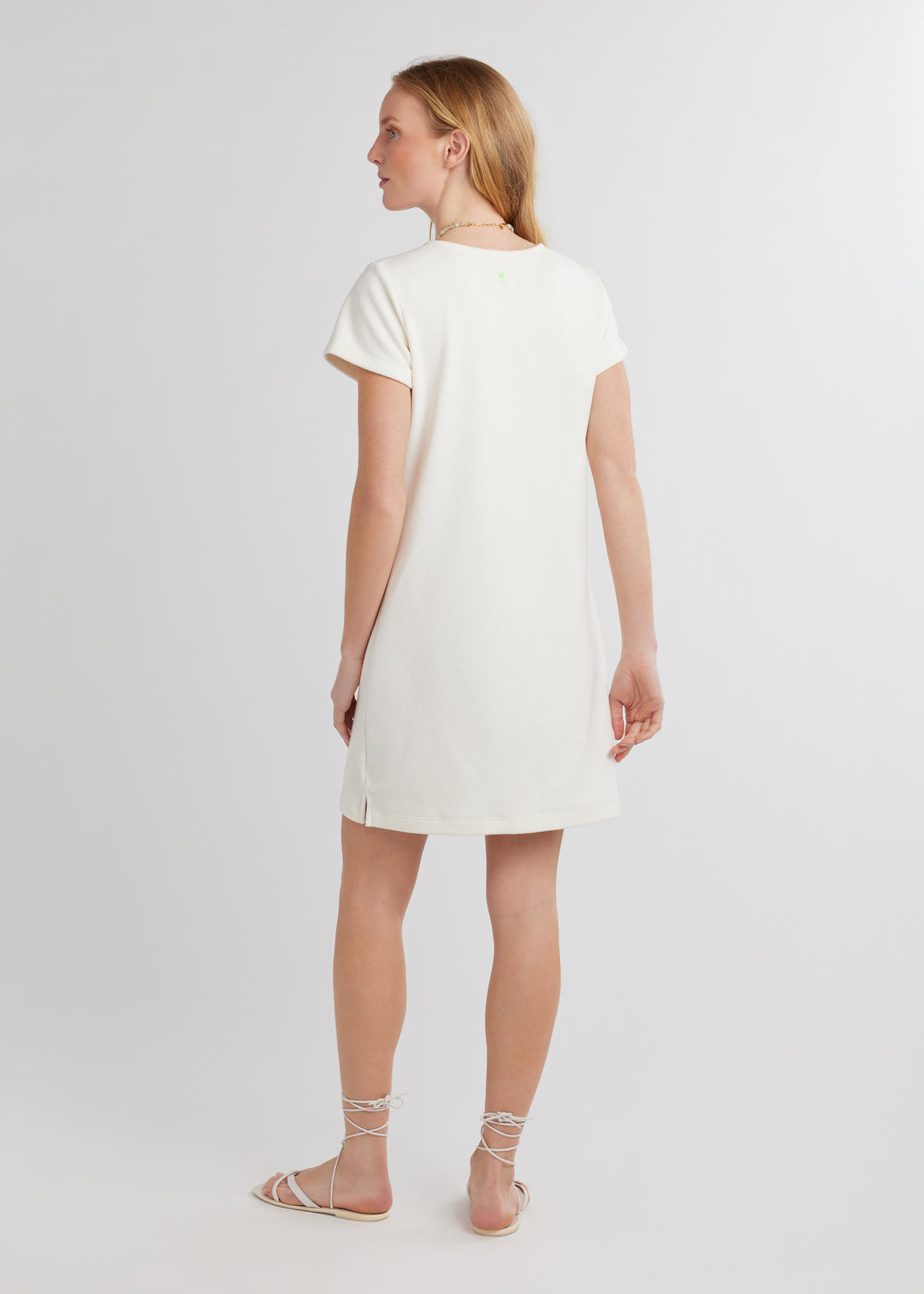 Seabreeze Dress in Terry Fleece (Cream)