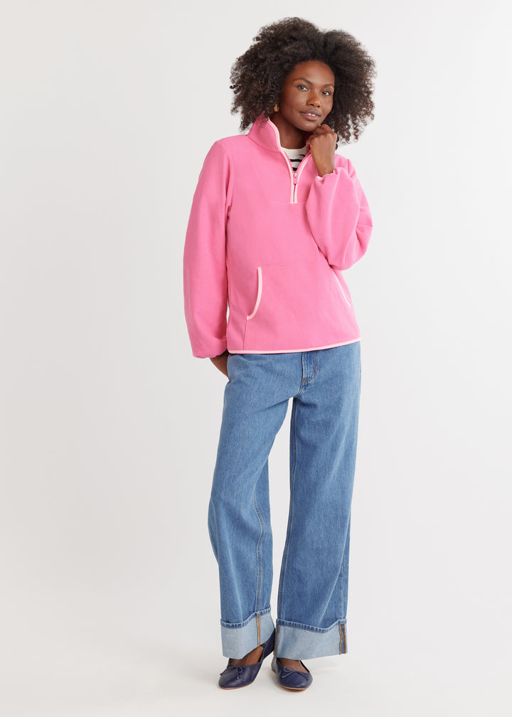 Skylark Pullover in Terry Fleece (Bubble Gum Pink)