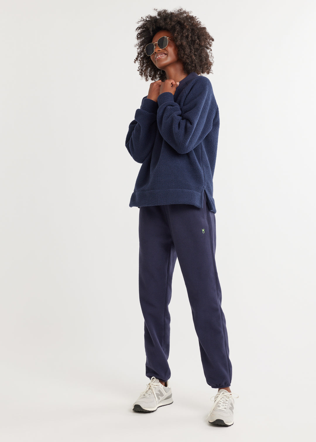 Stanwich Sweatshirt in Sherpa/Vello Fleece (Navy)