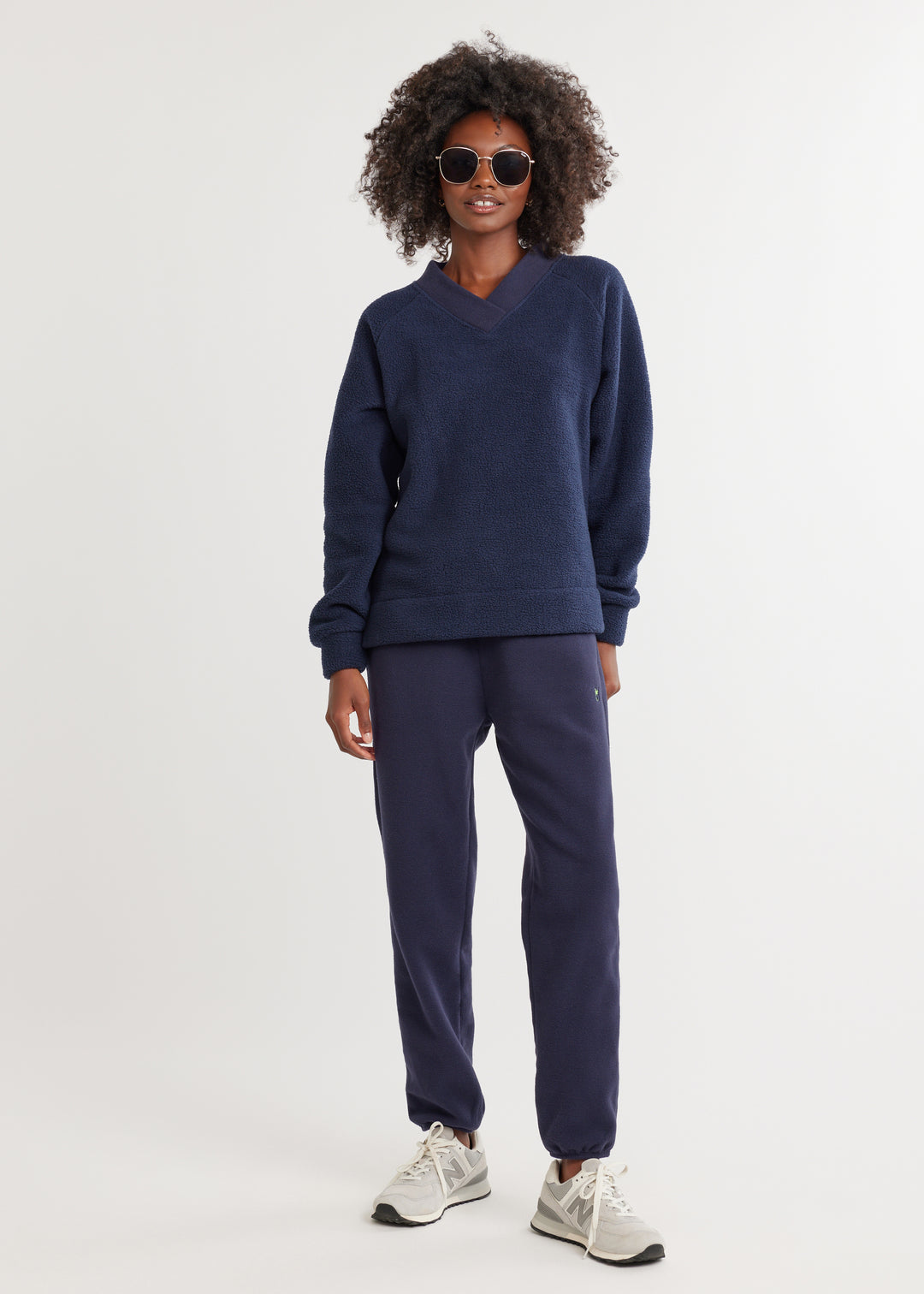 Stanwich Sweatshirt in Sherpa/Vello Fleece (Navy)