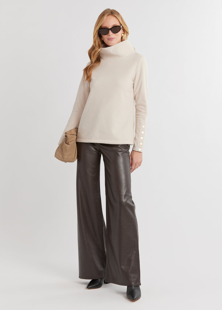 Sun Valley Turtleneck in Vello Fleece (Oatmeal)