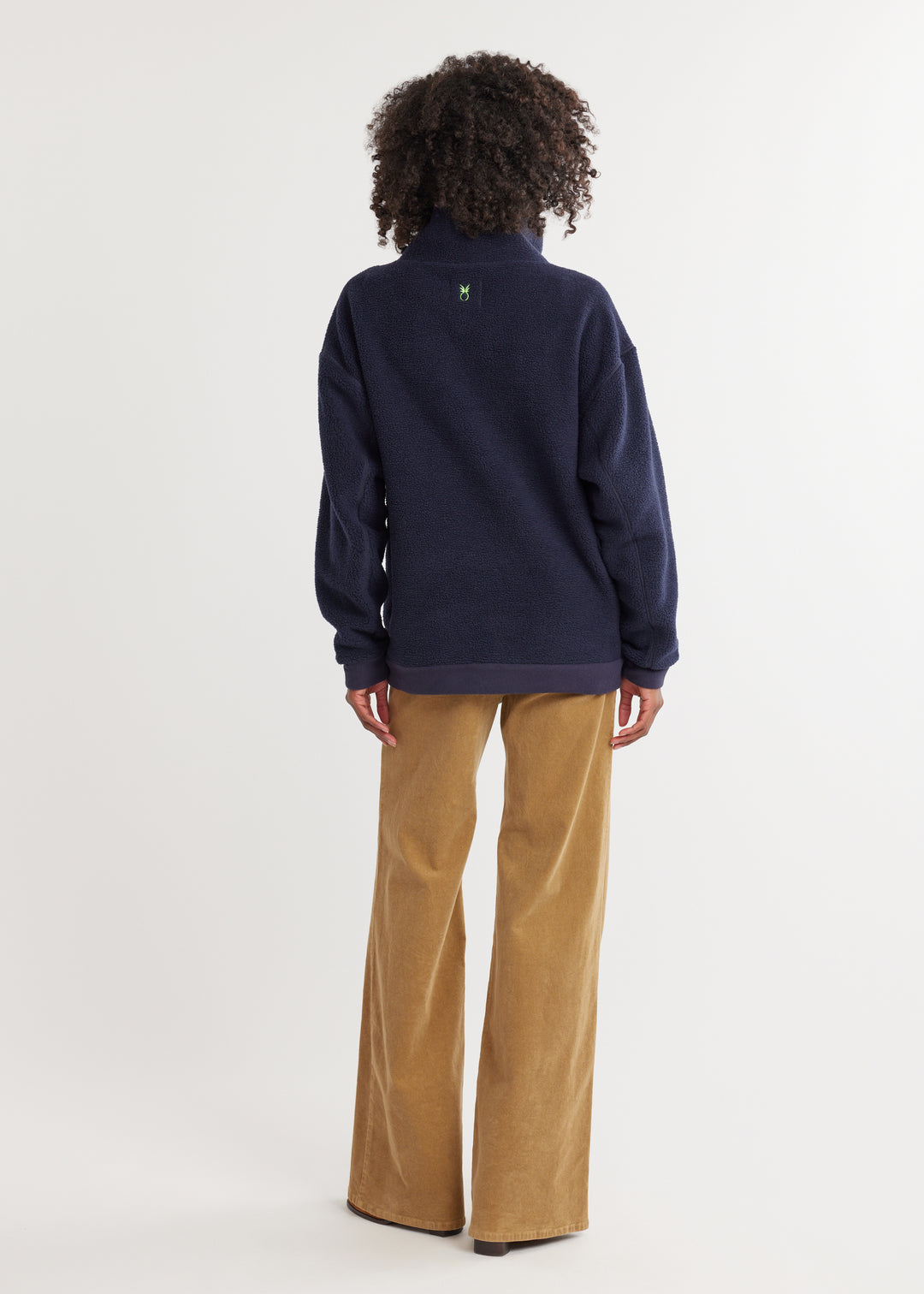 Woodway Pullover in Sherpa Fleece (Navy)