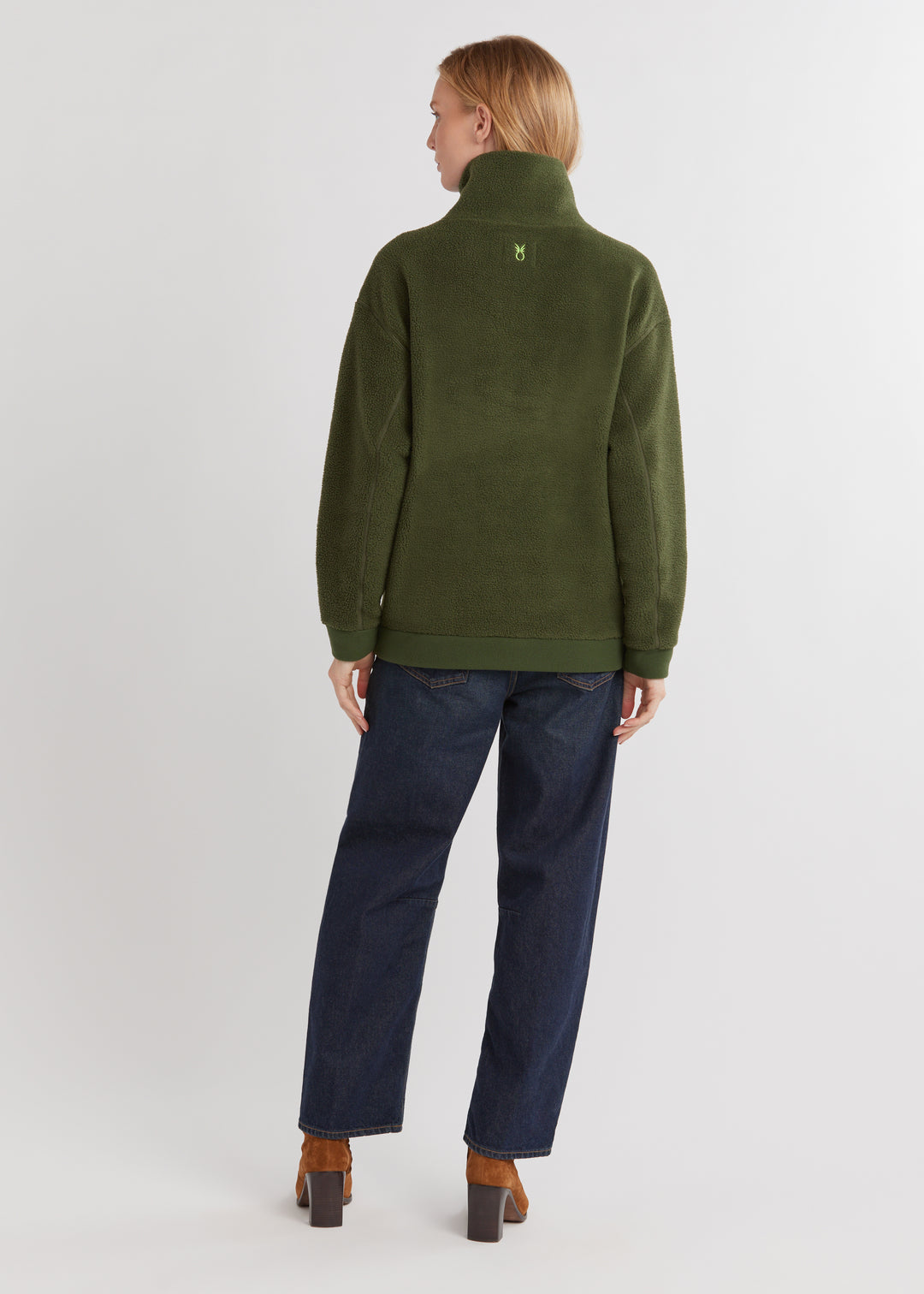 Woodway Pullover in Sherpa Fleece (Spruce)